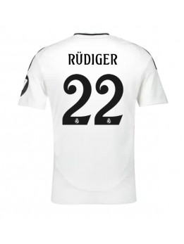 Real Madrid Antonio Rudiger #22 Domaci Dres 2024-25 Kratak Rukavima